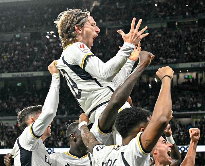 Luka Modric festejo