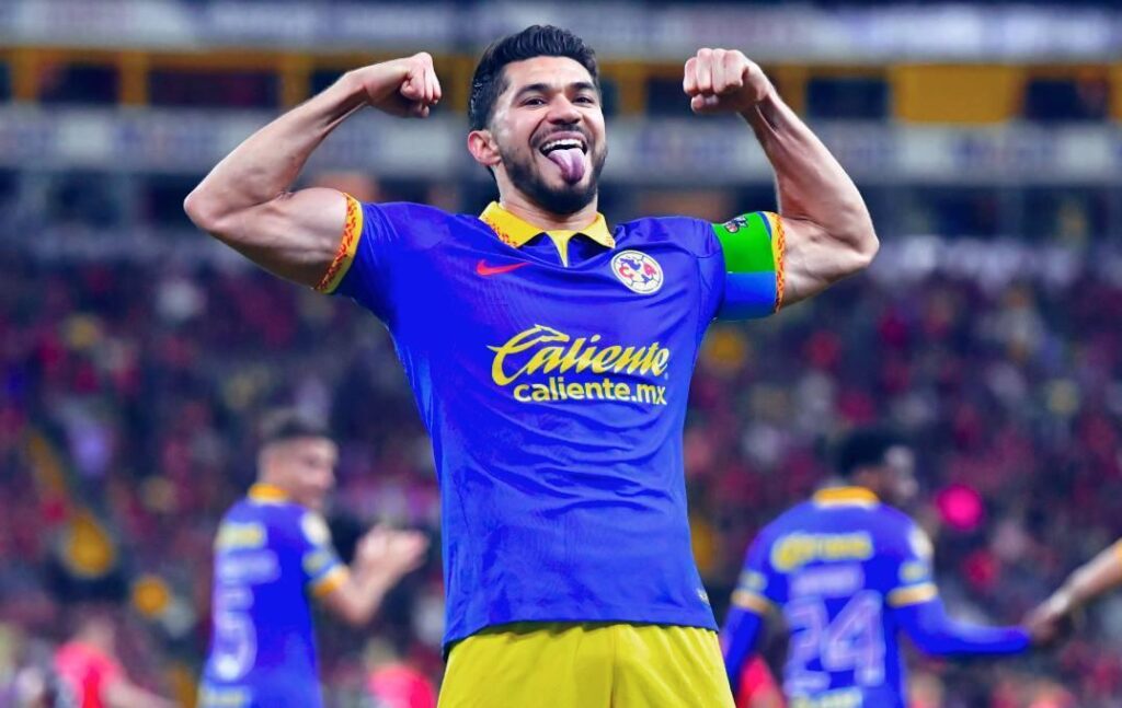 Henry Martin festejo América