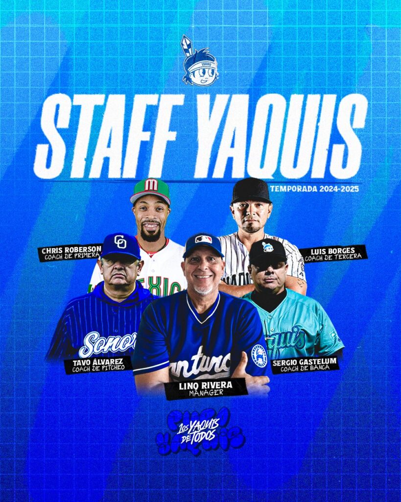 Lino Rivera fue nombrado manager de los Yaquis