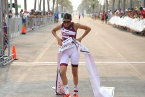 Victoria Medina Quintero fue la máxima figura de la delegación sinaloense, al lograr la medalla de oro en la modalidad de Duatlón 16-17 Años
