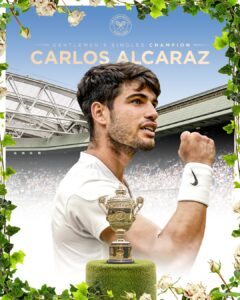 Carlos Alcaraz campeón de wimbledon