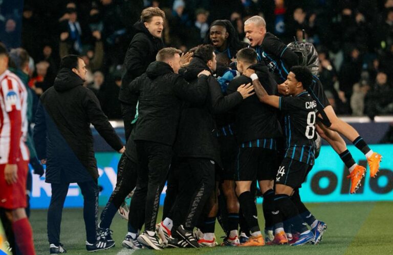 Club Brugge KV 3-3 Atlético de Madrid: empate vibrante en la ida del playoff de Champions