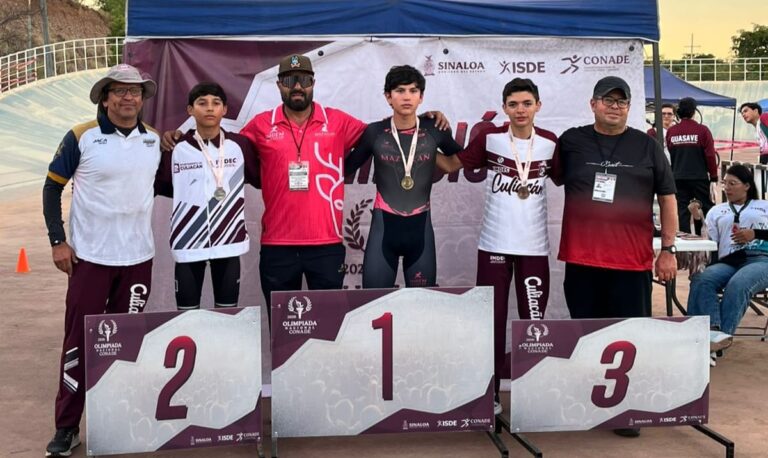 Se lleva mazatleco, Jesús Mateo García Becerra, triple medalla en el estatal de Conade