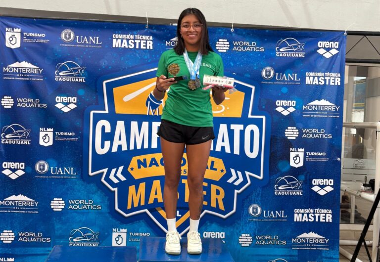 Diana Castañeda va por el oro en el Panamericano Máster de Natación 2026