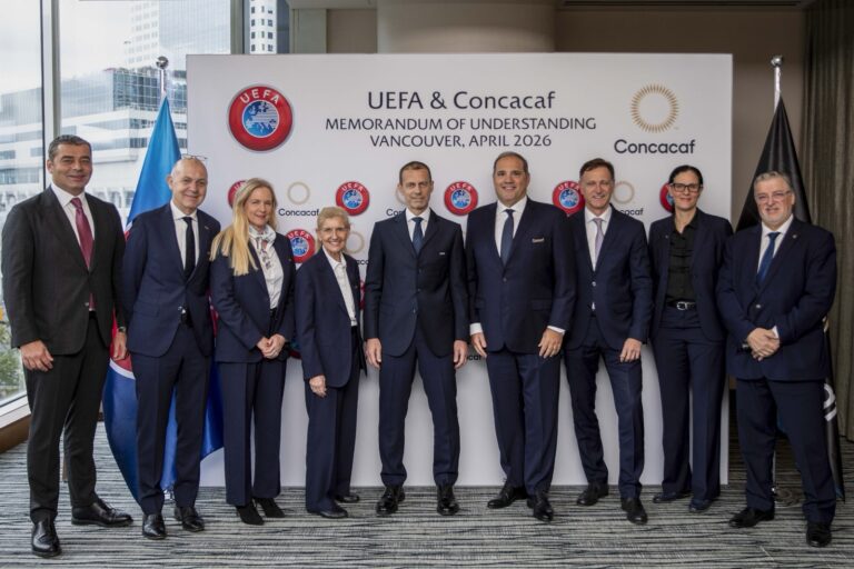 UEFA y Concacaf fortalecen lazos con acuerdo estratégico hasta 2031