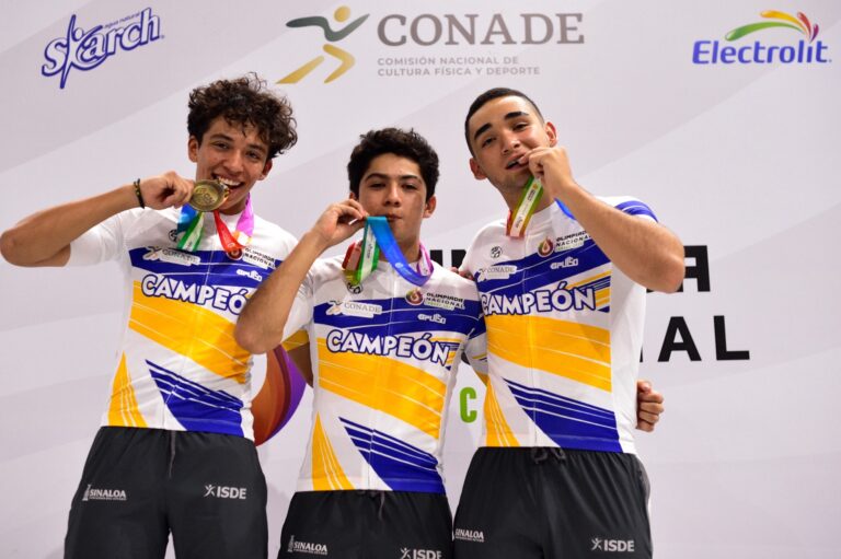 MEDALLAS DE ORO, PLATA Y BRONCE PARA SINALOA DENTRO DEL CICLISMO EN OLIMPIADA NACIONAL