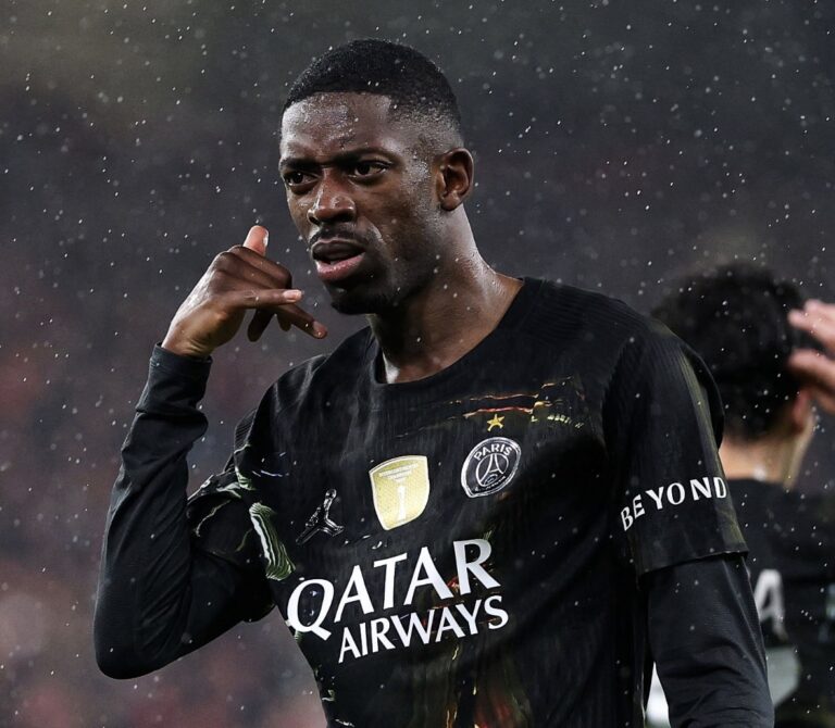 PSG impone autoridad en Anfield y elimina al Liverpool con doblete de Dembélé