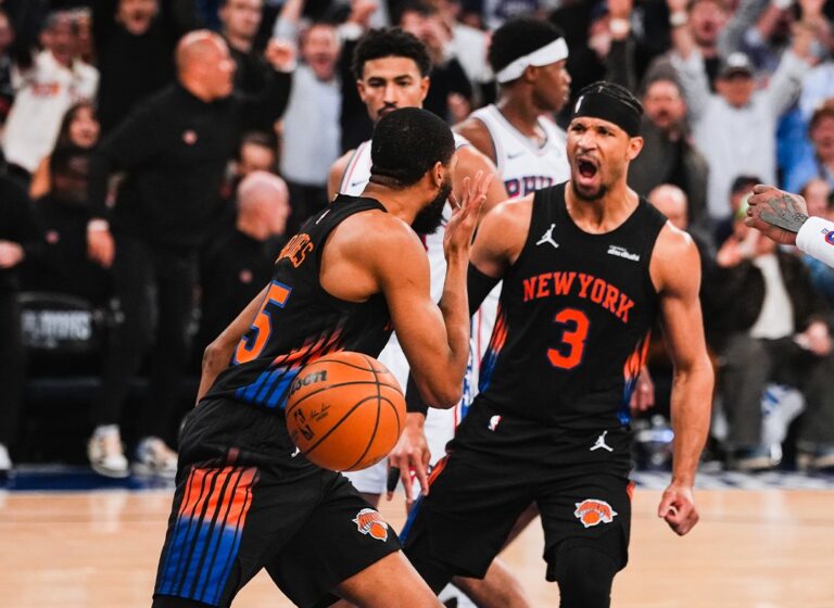 Knicks reaccionan en el último cuarto y toman ventaja de 2-0 sobre los 76ers