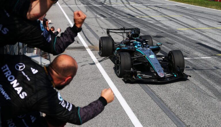George Russell conquista el GP de Austria; Checo Pérez abandona por problemas mecánicos