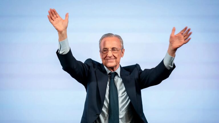 Florentino Pérez promete un “gran fichaje” en plena campaña por la presidencia del Real Madrid