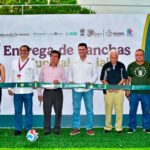INAUGURAN DOS NUEVAS CANCHAS DE FÚTBOL 5 EN MOCORITO