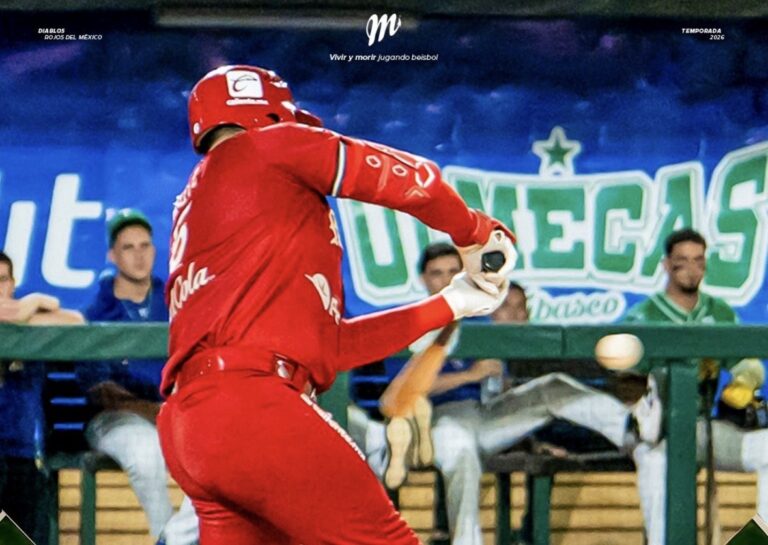 Diablos Rojos firma una barrida histórica ante Olmecas y fortalece su liderato en la Zona Sur
