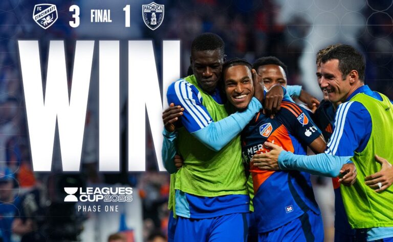 FC Cincinnati remonta ante Pachuca y arranca con triunfo 3-1