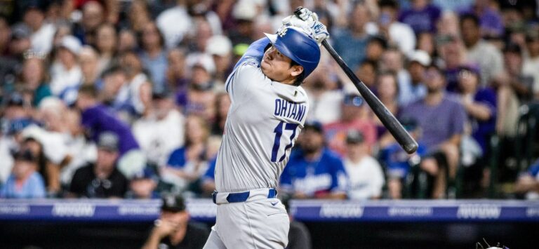 Dodgers apalean a los Rockies; Ohtani produce 3 carreras
