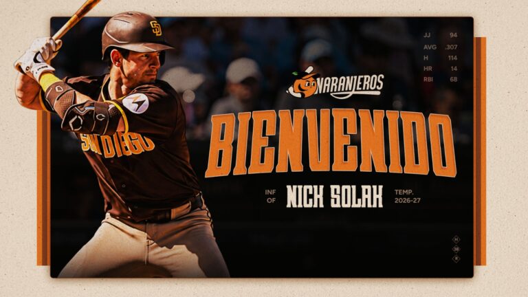 Solak reforzará es nuevo refuerzo de los Naranjeros