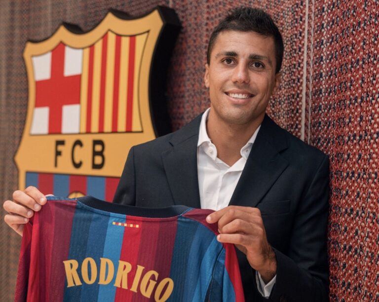 Barcelona sacude el mercado y ficha a Rodri procedente del Manchester City