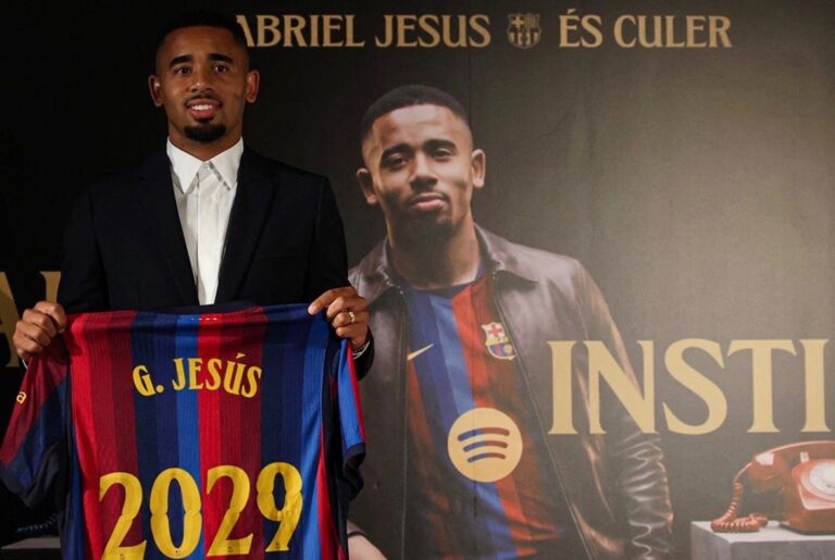 Gabriel Jesús ya es nuevo jugador del Barcelona