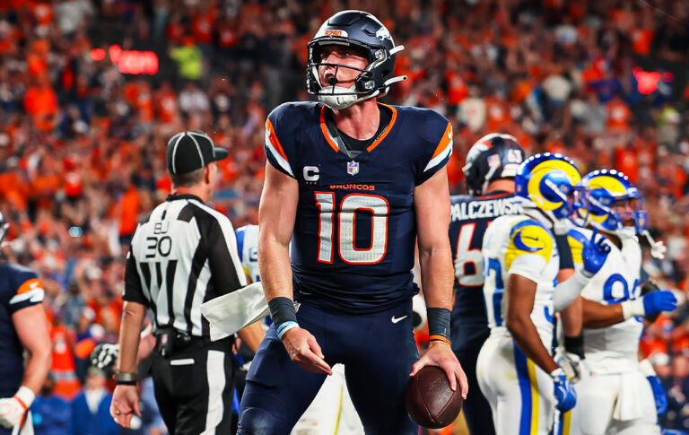 Bo Nix y los Broncos remontan a los Rams en un final de locura