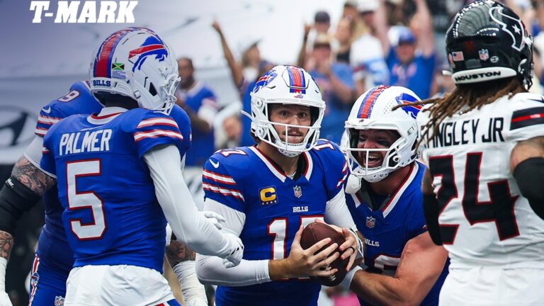 Josh Allen luce en el triunfo de los Bills sobre Texanos