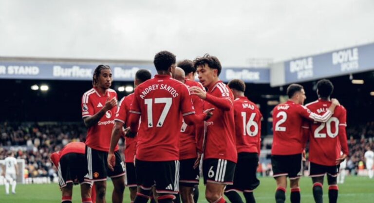 Leeds United rescata el empate ante Manchester United en la Premier League