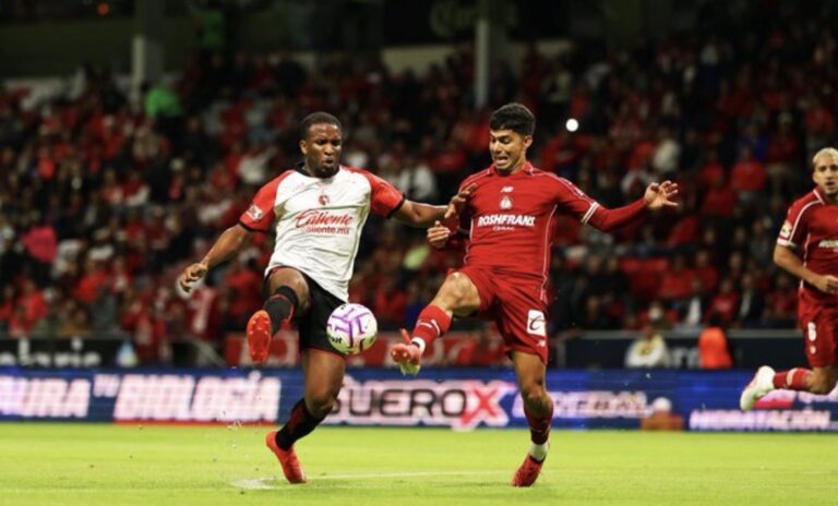 XOLOS RESCATA EL EMPATE ANTE TOLUCA EN EL NEMESIO DIEZ